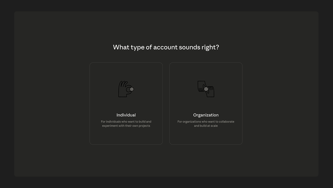 Set up organization